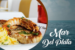 Frutos do mar é no Restaurante Mar del Plata