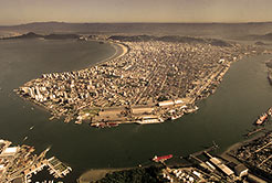 O porto de Santos