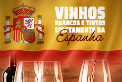 Vinhos brancos e tintos diretamente da Espanha! | Institucional